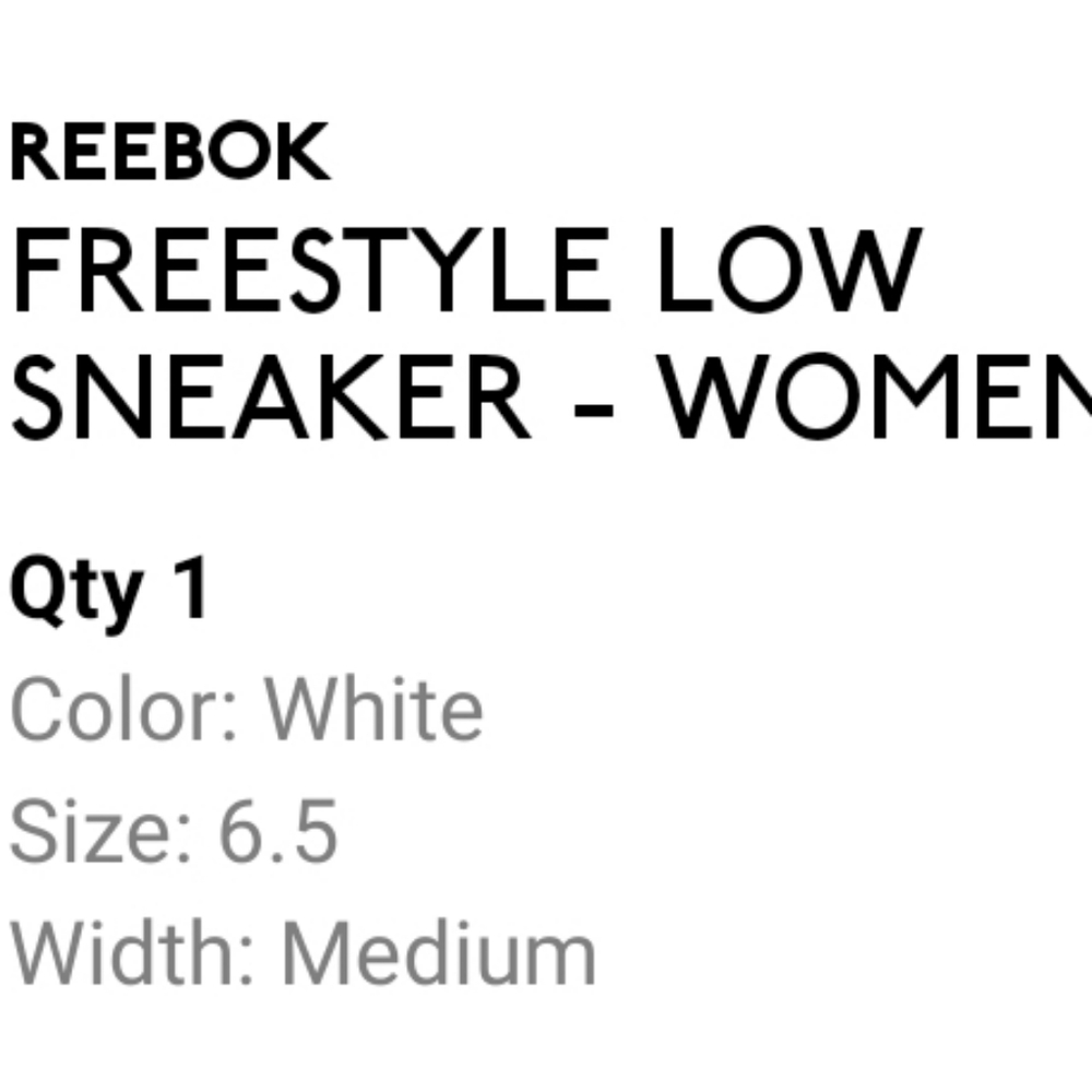 Reebok Freestyle Low Sneakers *never worn*